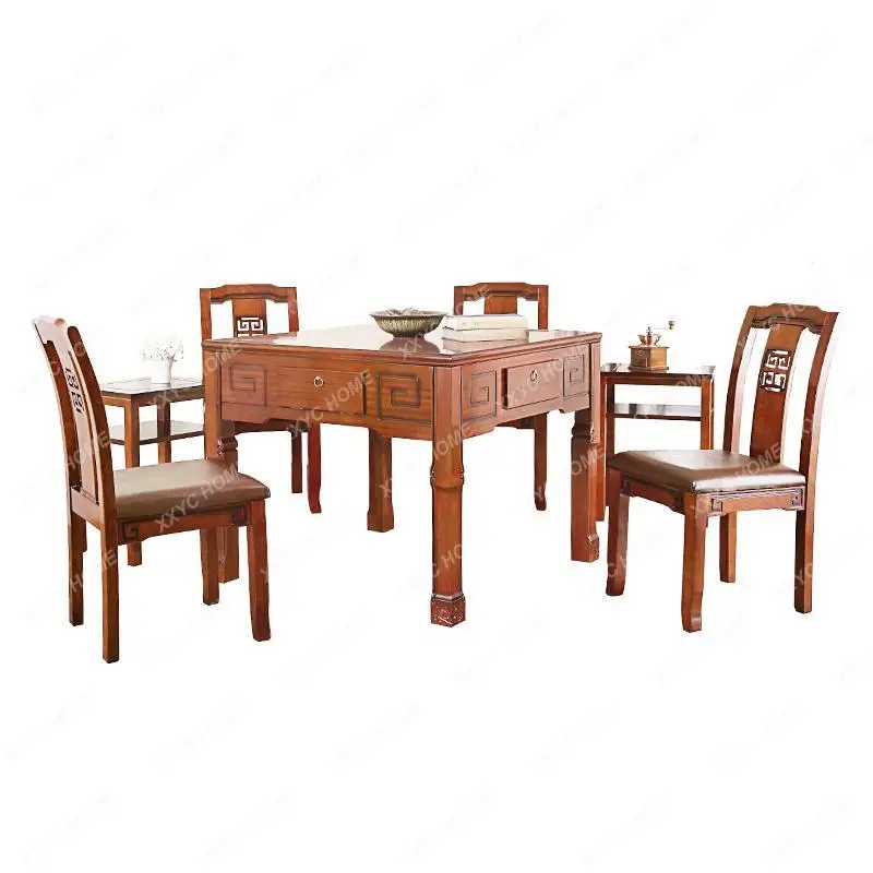 Chinese Mahjong Machine Automatic Dining Table Dual-Use Household Multi-Functional Mahjong Table Ultra-Quiet Four-Mouth Machine