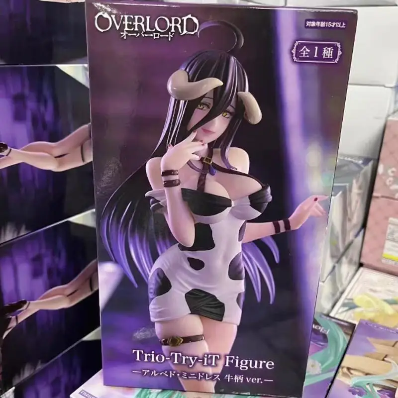 الأصلي حقيقية Furyu أفرلورد ألبيدو البقرة الملابس الدائمة الموقف تنورة البلاستيكية أنيمي نموذج لجسم جامع لعبة هدية في الأوراق المالية #1