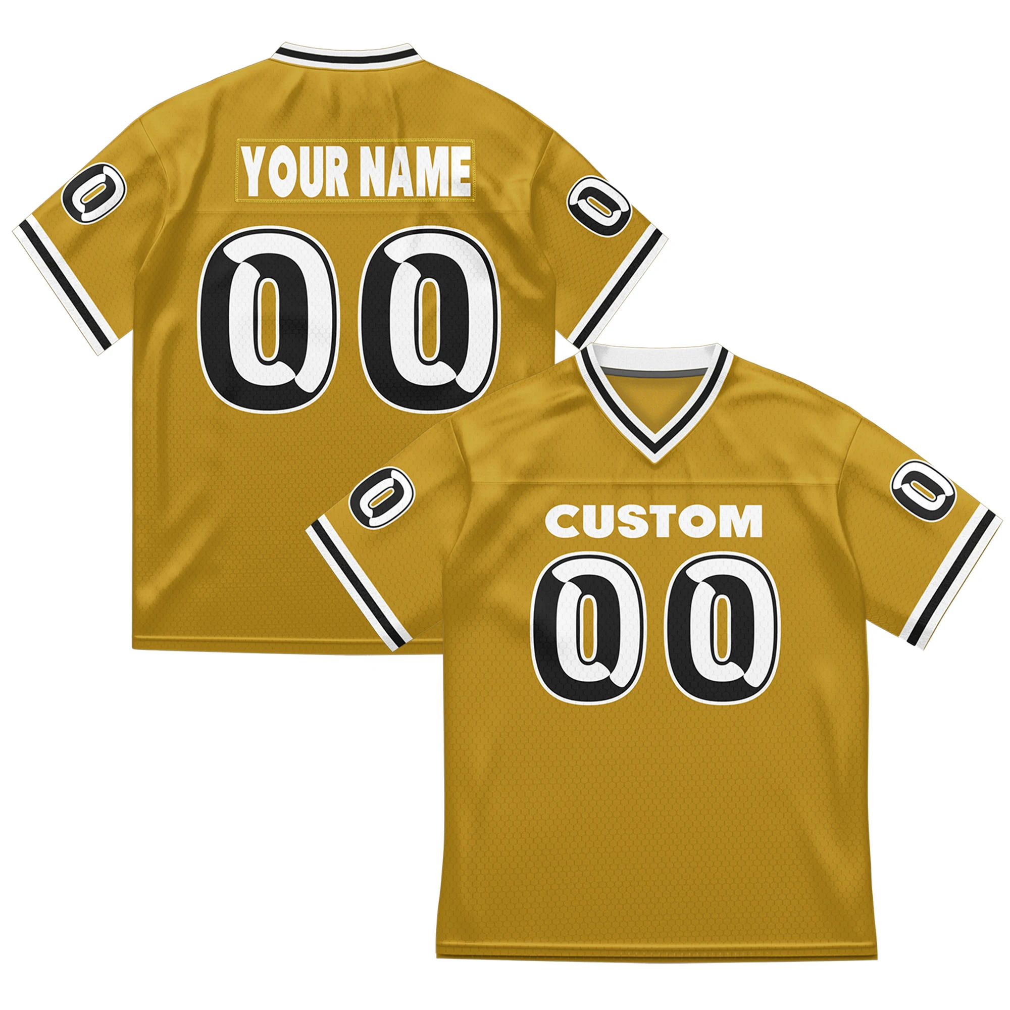 Personalized Football Jersey Printed Name Number Shorts Sleeve Fashion Sports Uniform Performance Shirts