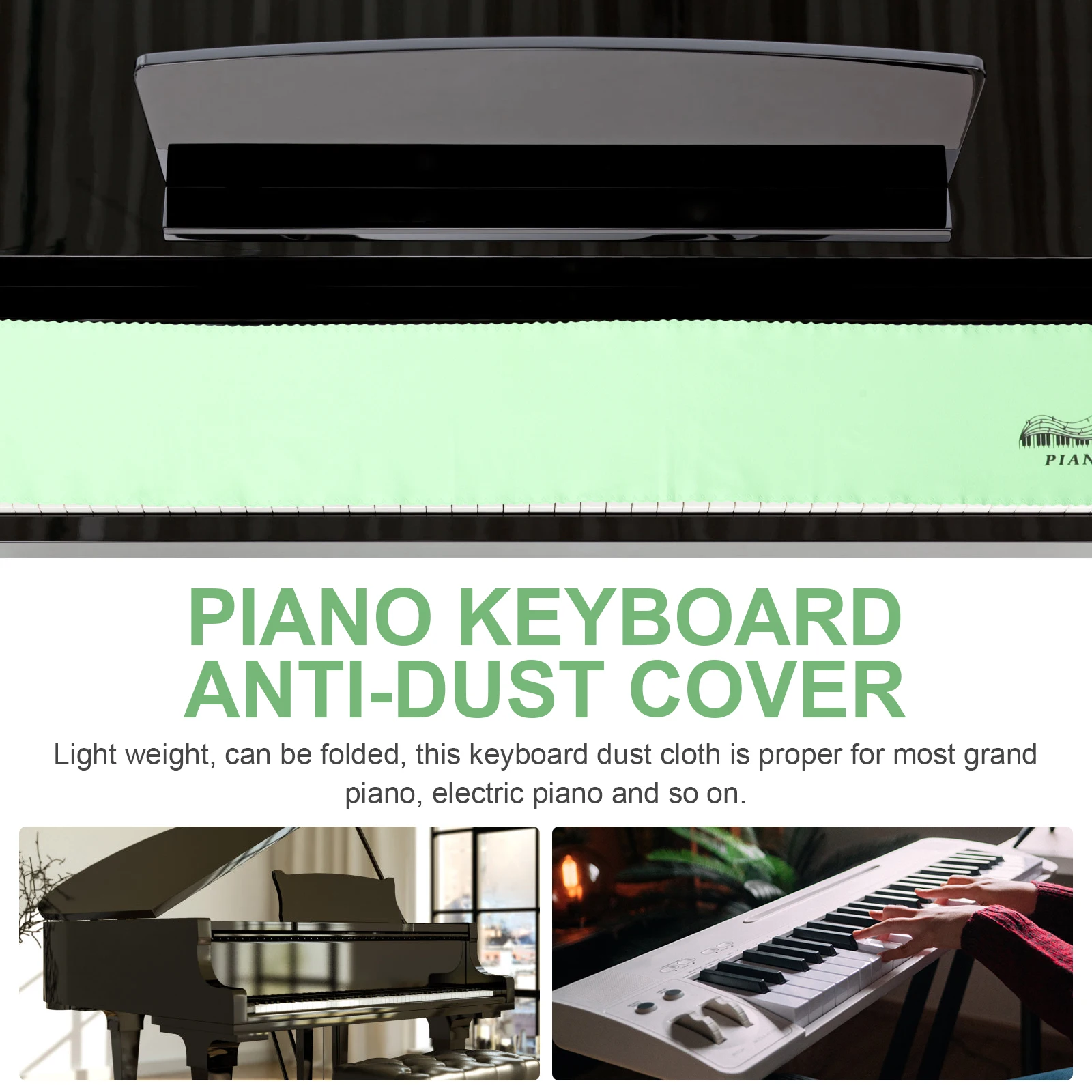 

Piano Keyboard Dust Cloth Electric Electronic Accessories Dustproof Upright Cover Digital Universal