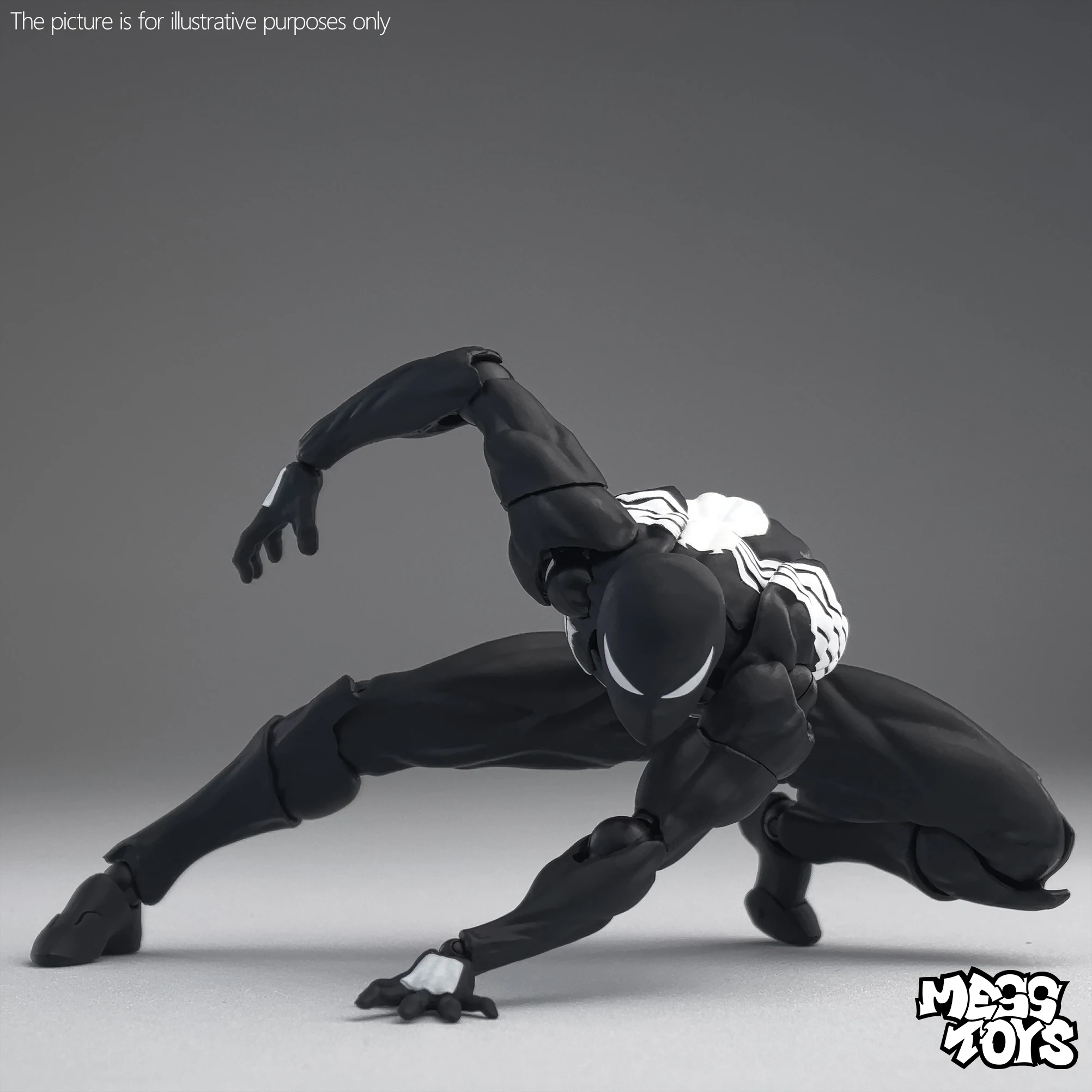 Original Mess Toys Black Suit Nachbar Messtoys Filmzubehör-Set Symbiote Anime Actionfigur Modell Geschenk für Fans Spielzeug – Detail 8