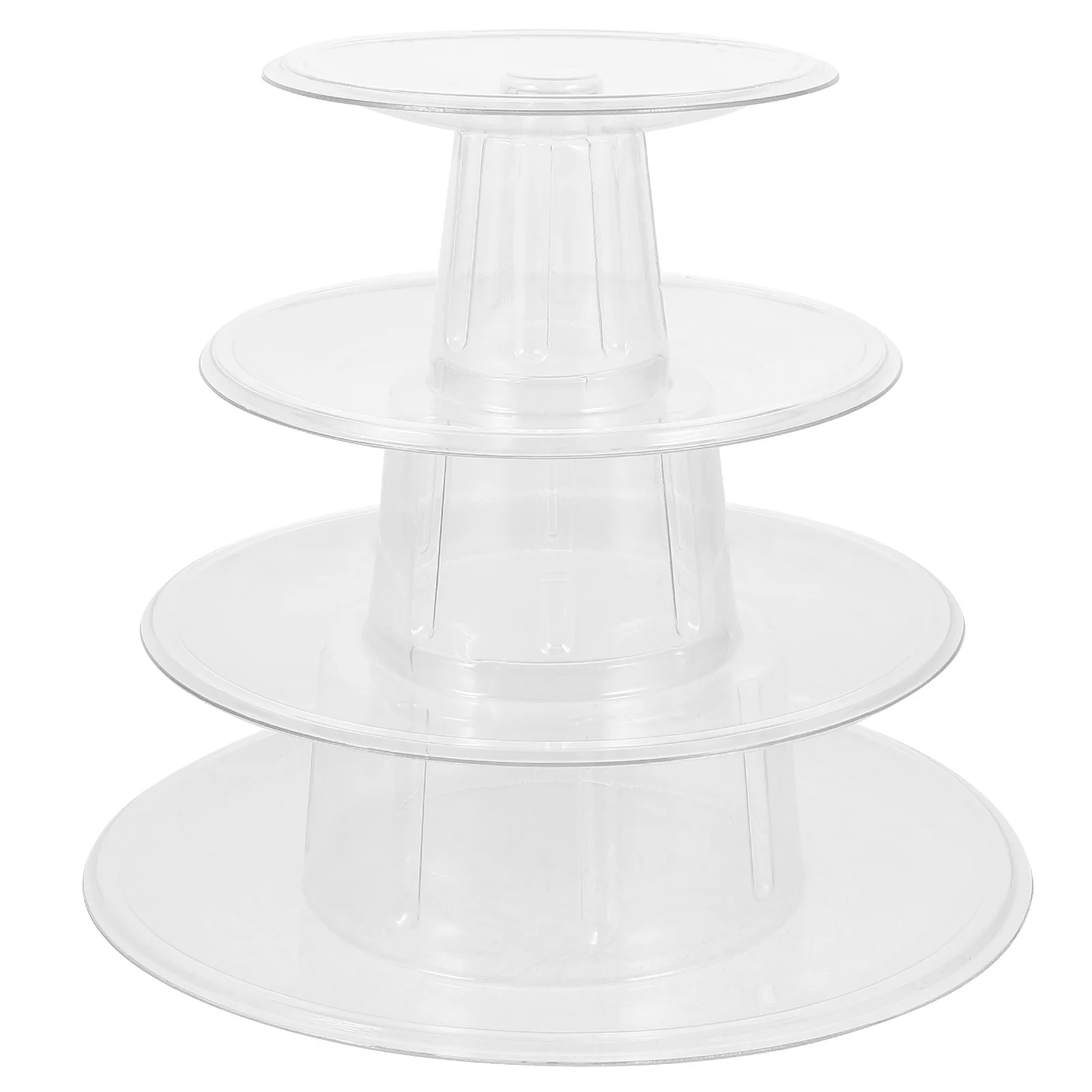 Macaron Display Stand Cake Plate Transparent Storage Rack Towel Biscuit Dessert Plastic Cupcake Holder