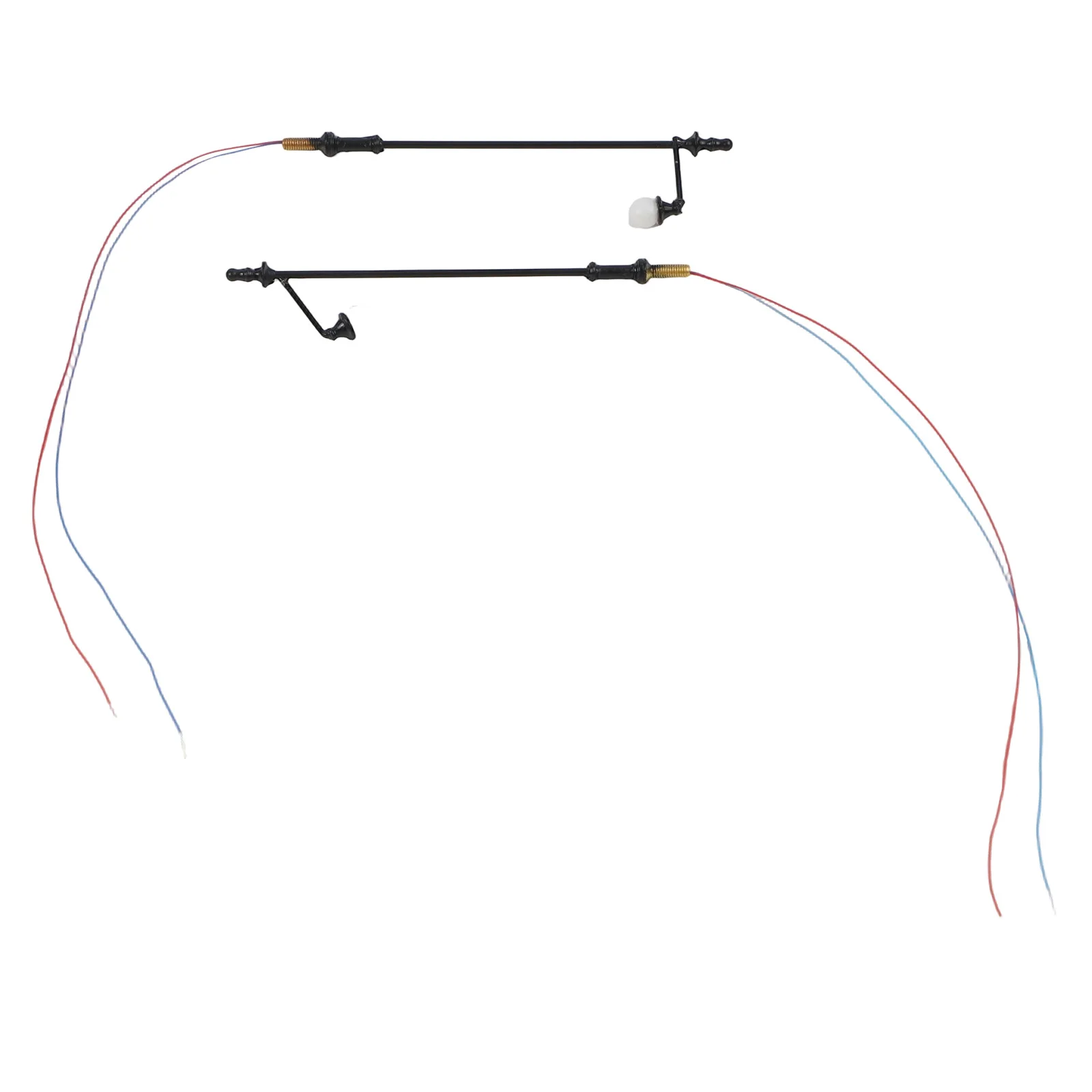 Nieuwe Post Street 1:87 3.54 \\\" 5 stks LED Lamp Verlichting Spoorweg Schaal Warm Wit Gebouw HO OO Lantaarnpalen Model Modellen