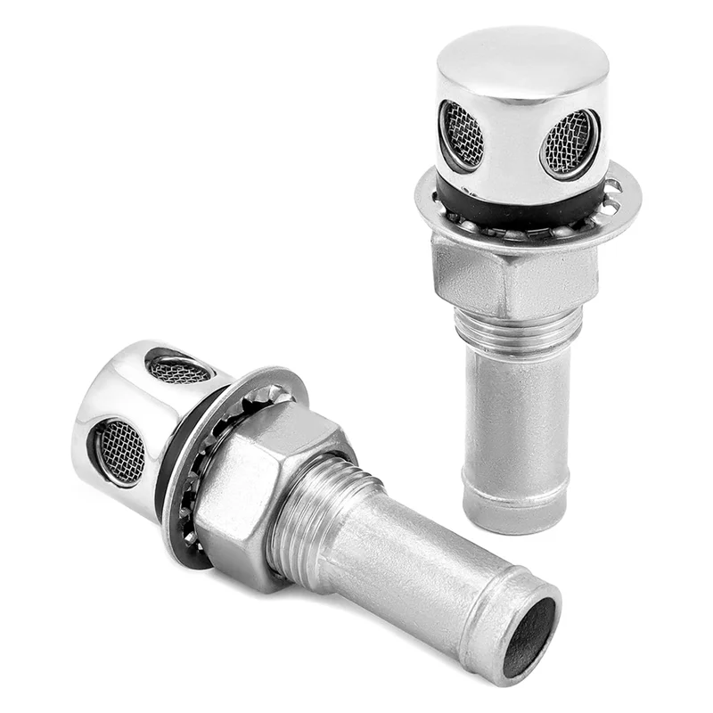

ABBY-Fit 5/8 "(16 мм) шланг I.D., 2 шт. вентиляционное отверстие топливного бензобака из нержавеющей стали 316 для кораблей, яхт