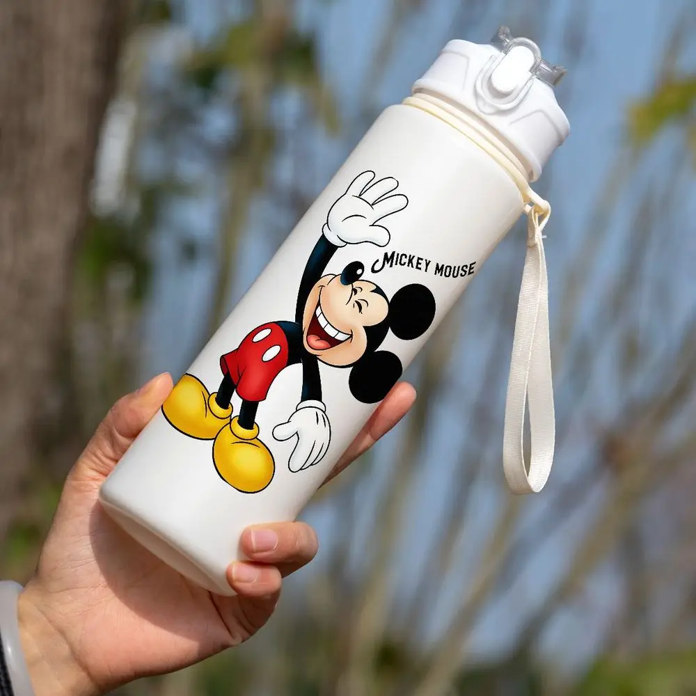 

Fashion Mickey Mouse Couple Water Cup 750ml Straw Cup BPA Free Cartoon for Home Sports Camping Travel Gift Giving