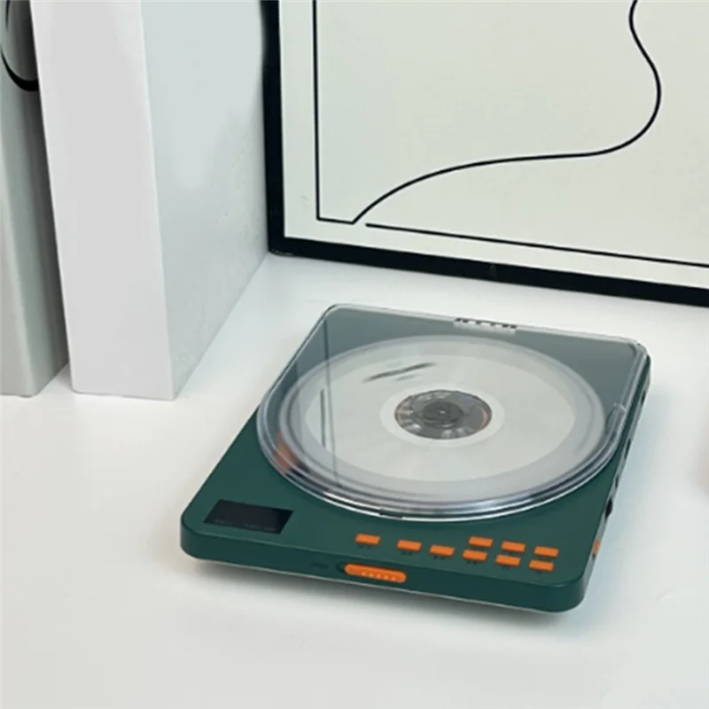 CABE-MP3 Music CD Player Portable Transparent English Learning Repeater CD Disc Album Player