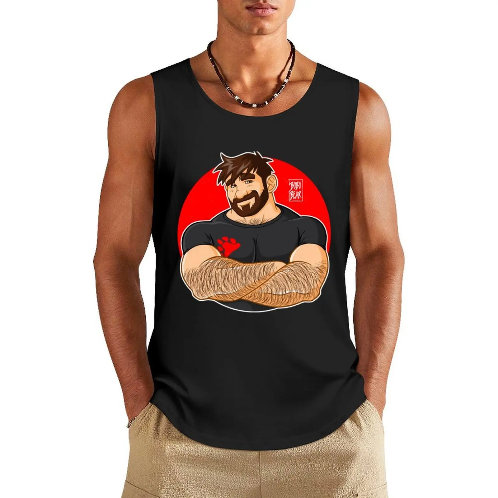 

ADAM LIKES CROSSING ARMS \t Tank Top Man clothes for gym Japanese t-shirt Male clothes