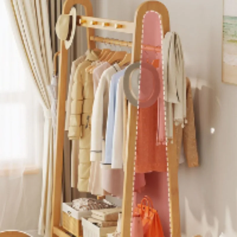 Hanger Rack Clothes Bedroom Furniture Living Room Clothesline Home Wall Coat Hanging Standing Pants Rack Para Ropa Stand Dress