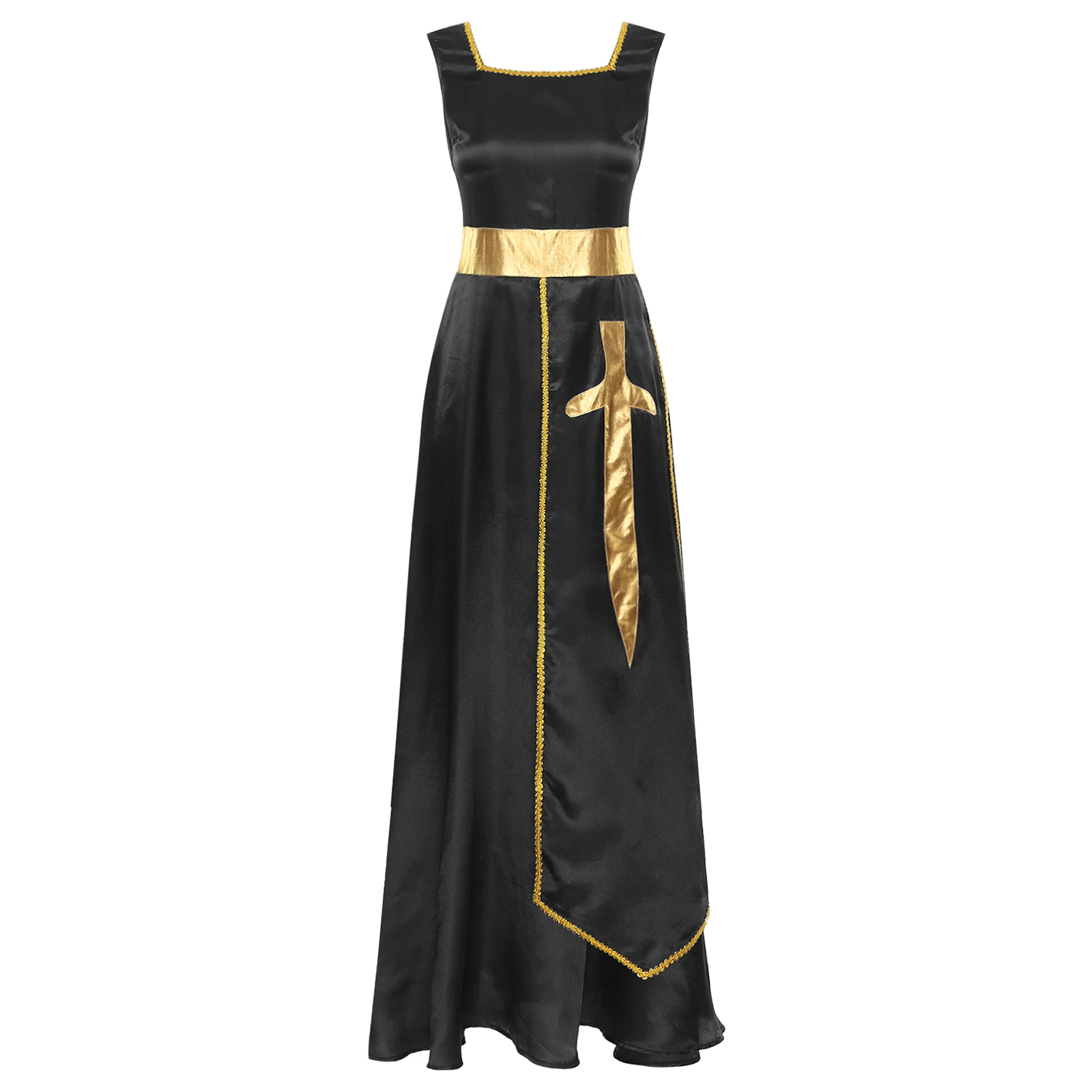 black and gold praise dance dresses Z&X Women's Dress – Metallic Liturgical Lyrical Dancewear, Full Length Church Robe Worship Costume Church Worship Costume Baby Girls Dresses