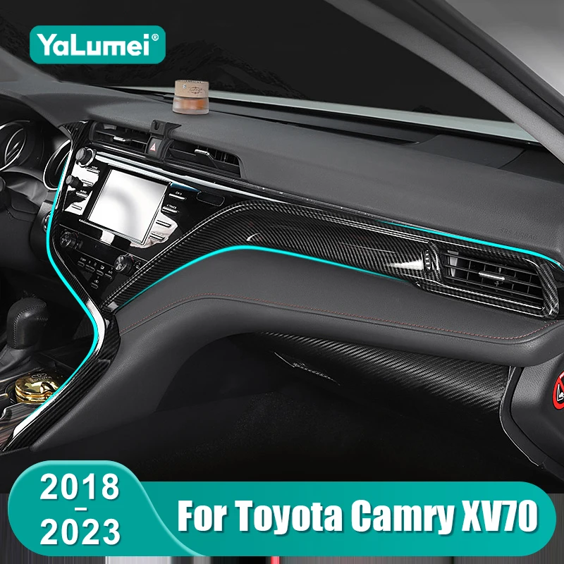 

For Toyota Camry XV70 2018 2019 2020 2021 2022 2023 Camry 70 Car Central Control Dashboard Trim Strip Cover Accessories