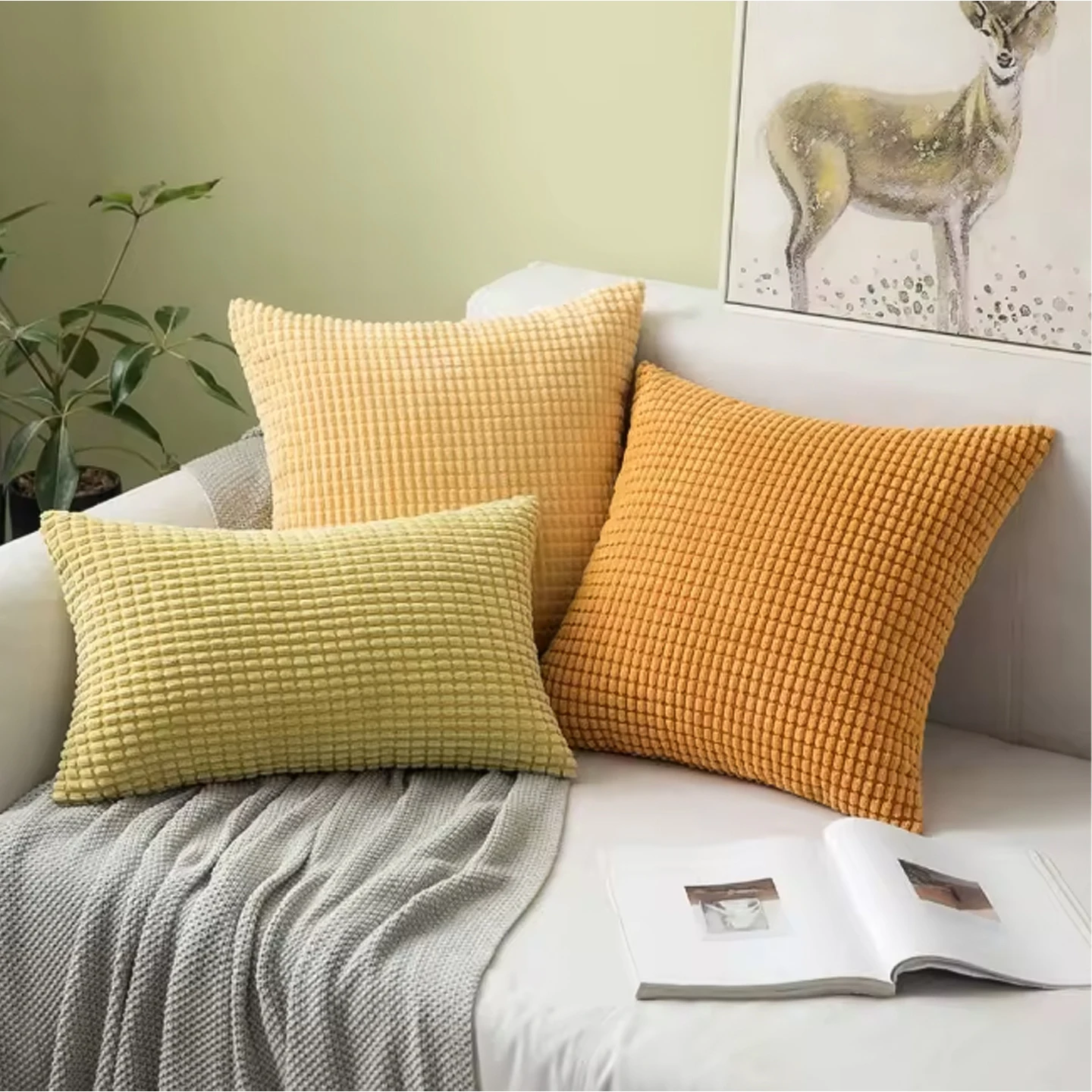 Solid Color Throw P…