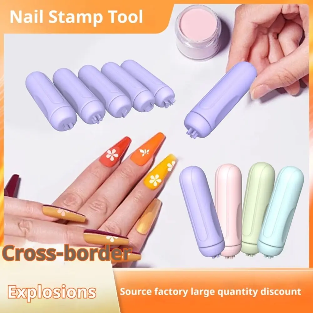 

Fashion DIY Nail Transfer Stamper Tool Silicone Heart Silicone Nail Graffiti Pen Reusable Flower Nail Seals Pen Women