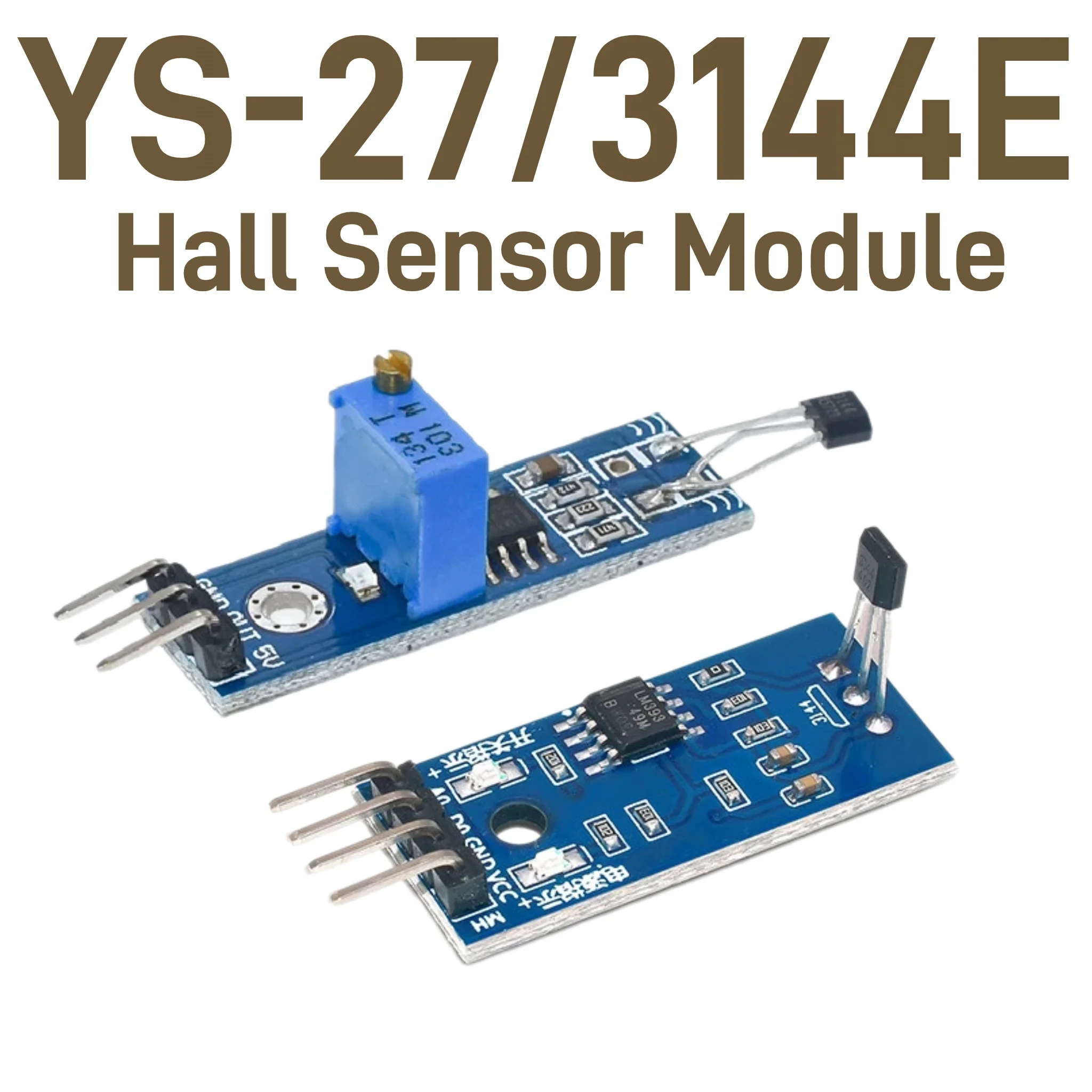 2/5/10PCS YS-27 3144E Hall Effect Sensor Module Magnetic Detection Speed Counting Switch Module For Arduino