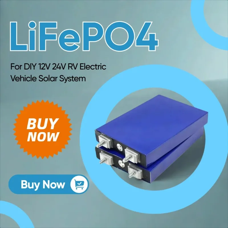 

Brand New A-class 40Ah Rechargeable Battery with 3000 Cycles LiFePO4 3.2V, for DIY 12V 24V RV Electric Vehicle Solar System