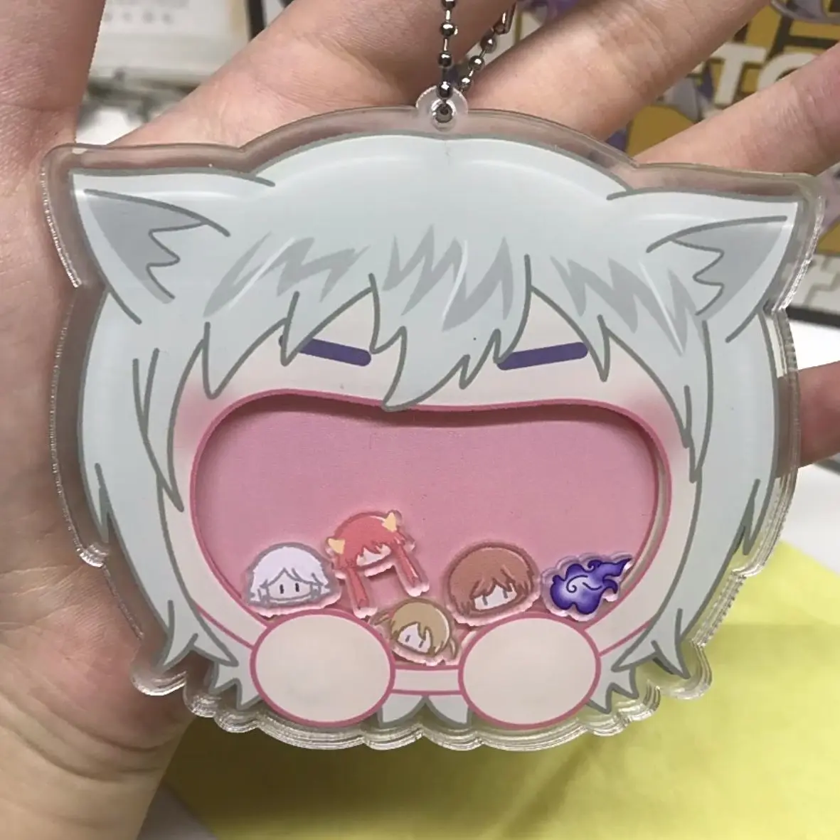 Kamisama Hajimemashita Anime Keychain Women Tomoe Shake Acrylic Key Chain Man Kawaii Key Ring Bag Pendant Ornament Cute Gift