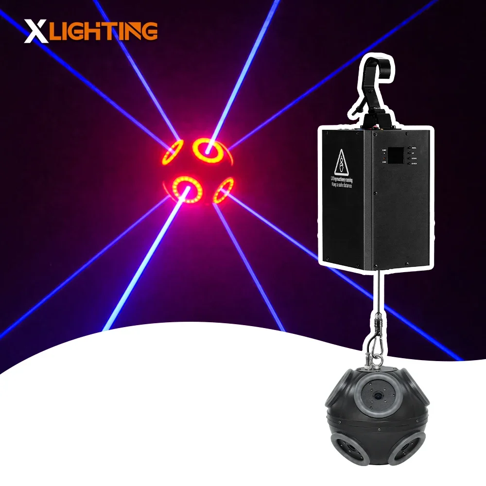 Kinetic laser football light with laser 260W RGB Dmx winch lifting system ball lights for DJ Disco Club Stage KTV Lighting