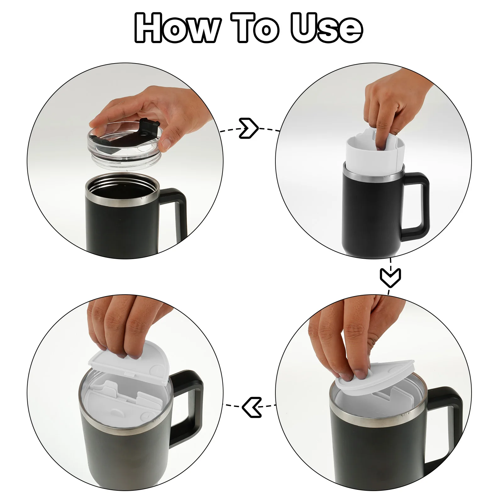 2-in-1 Drink Separator Silicone Liner for Stanley Cup 40 oz Cup Divider Accessories Inner Cup Section Tray for Dual-Sided Drink