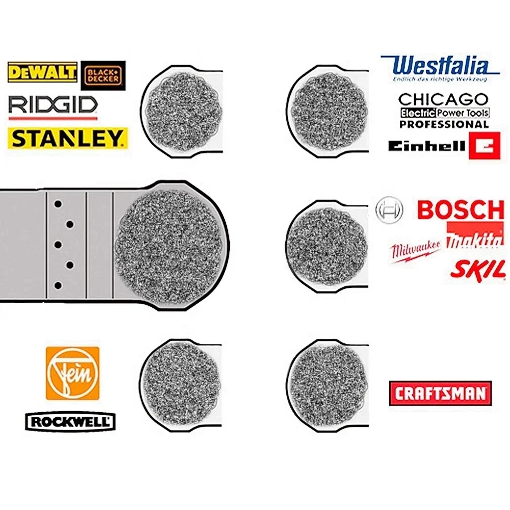 5Pcs Starlock Multifunctional Saw Blades Quick Release Change Blade Carbide Rasp Metal Stone Cutting Renovator Trimmer Blade