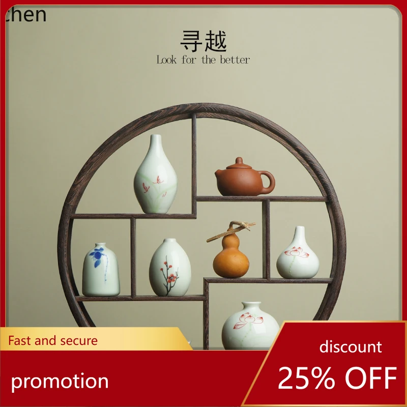 

HT Ceramic Vase Entrance Table Living Room Tea Room Cabinet Home Decoration Ornament
