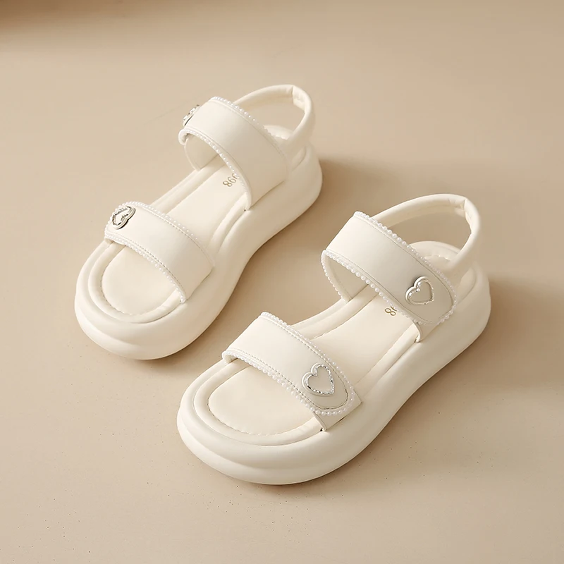 

2025 Summer Luxury Designer Sandals for Women Fashionable Casual Comfortable Open-Toe Beach Shoes Thick-Soled Platform Sandals