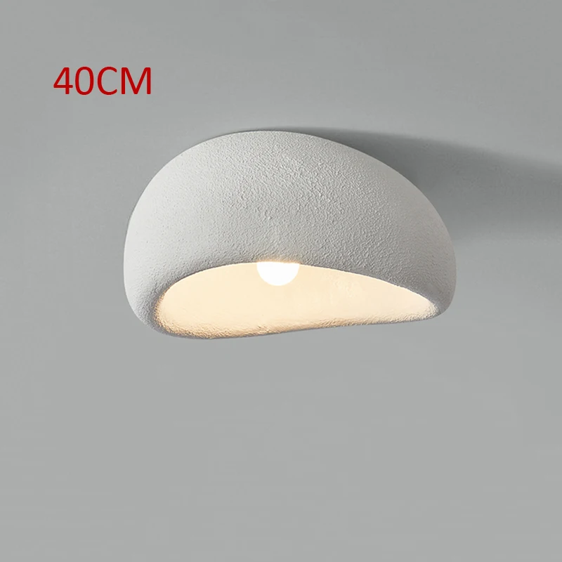 40Cm Modern New Wabi Sabi Grey Popular Ceiling Light Nordic Simple White Decoration Room Living Room Decoration LED Lamps