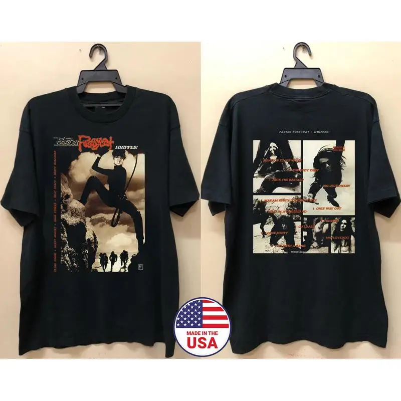 Faster Pussycat Whipped Band Portraits T-Shirt