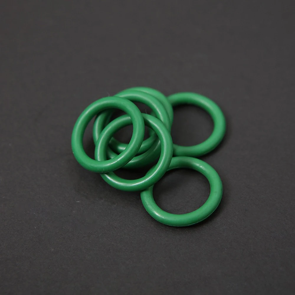 O Ring Kit Sealing Gasket Green Fluorine Rubber O-Ring Insulation Corrosion Resistant Heat Faucet Plumbing Automotive Gasket