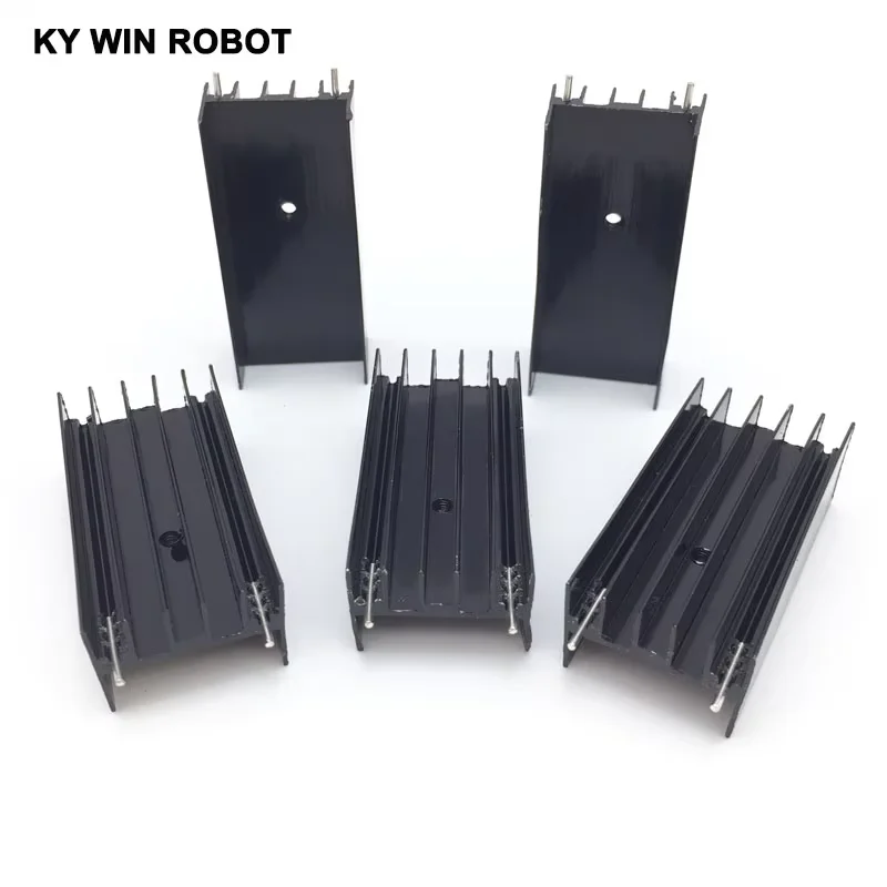 

Aluminium TO-220 Heatsink TO 220 Heat Sink Transistor Radiator TO220 Cooler Cooling 23*16*50MM With 2 Pins 5pcs