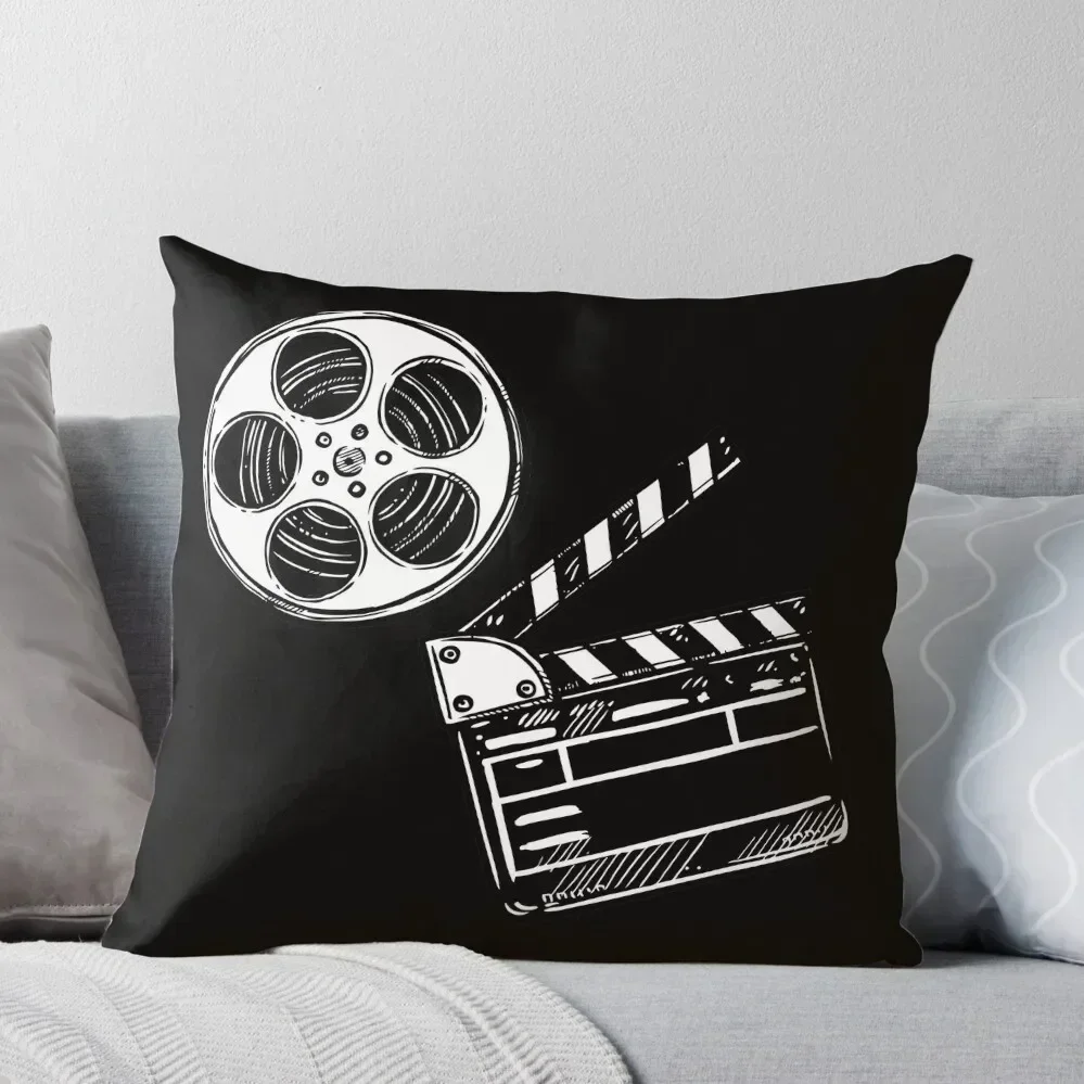 

Movies, Film and Clapperboard Throw Pillow autumn decoration Decorative pillow case bed pillows pillow