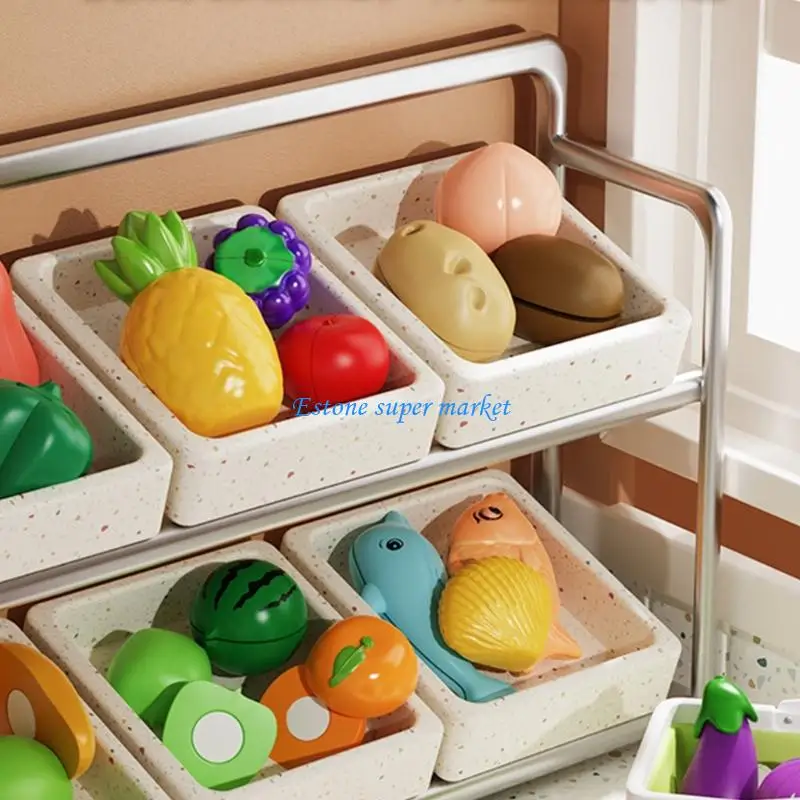 090B Kitchen Play Fruit Cognitive Learning Toy per bambini Sviluppo delle abilità motorie