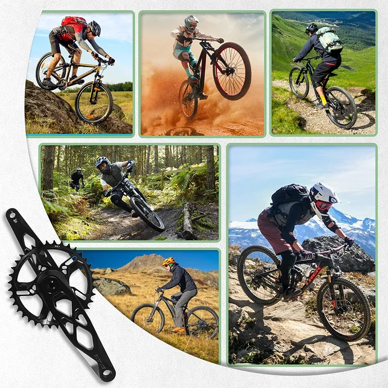 BUCKLOS 29mm DUB MTB Crankset 8/9/10/11S Mountain Bike Crankset Ultralight Aluminum Alloy Bicycle Crank Set Boost Bike Parts