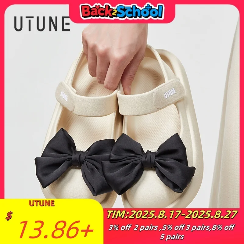 

UTUNE Women’s Mary Jane Summer Sandals Breathable Clog-Style Slippers Ultra-Soft Cushioning Thick Sole Non-Slip Slide Sandals