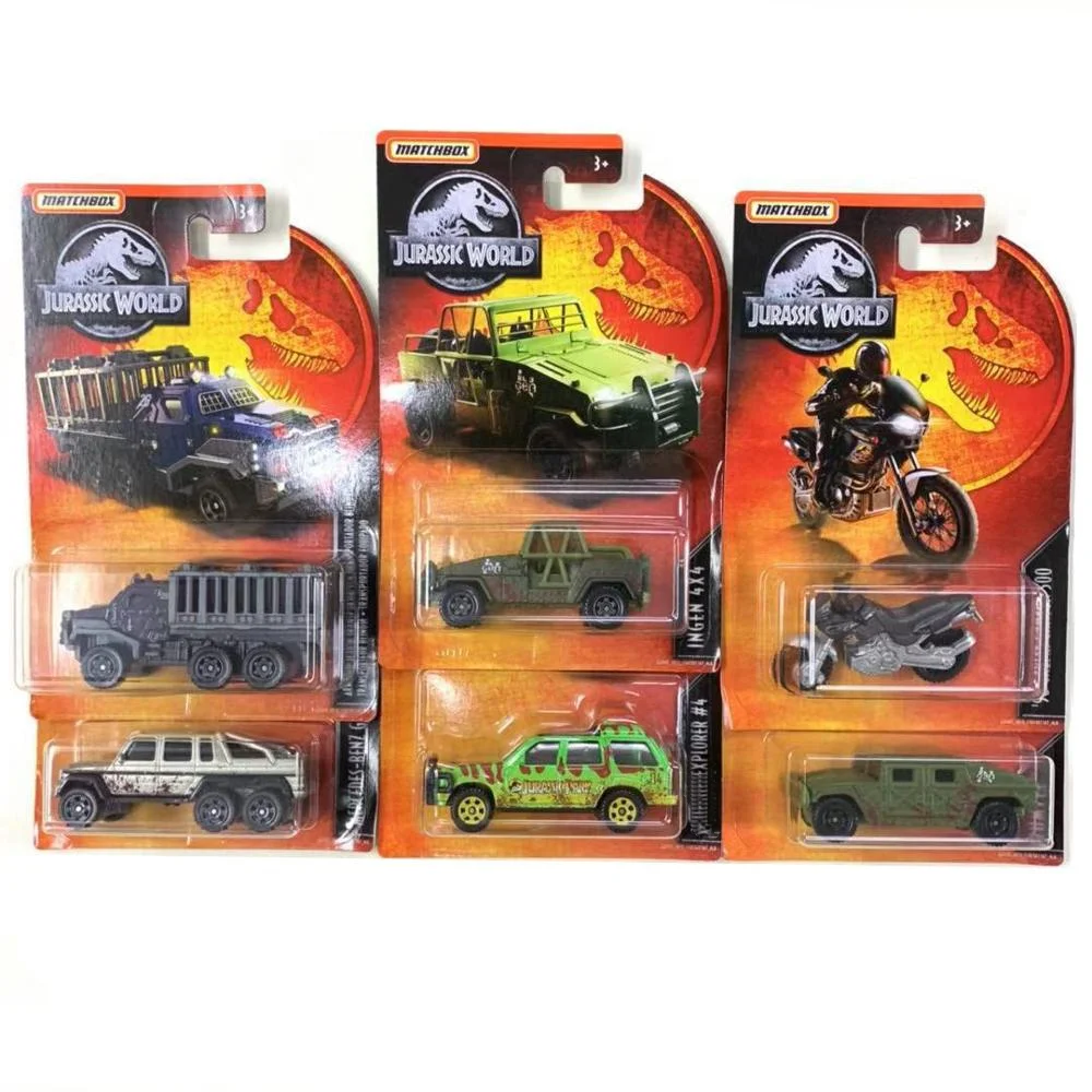 Matchbox Cars 1:64 Jurassic World Movie JEEP WRANGLER G63 AMG HUMVEE INGEN Explorer Metal Diecast Model