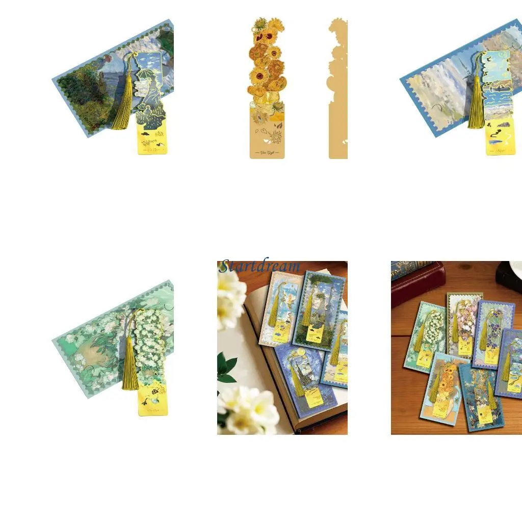 Hollowed Flower Bookmarks Book Page Marker Page Divider for Book Lover Teacher K92C
