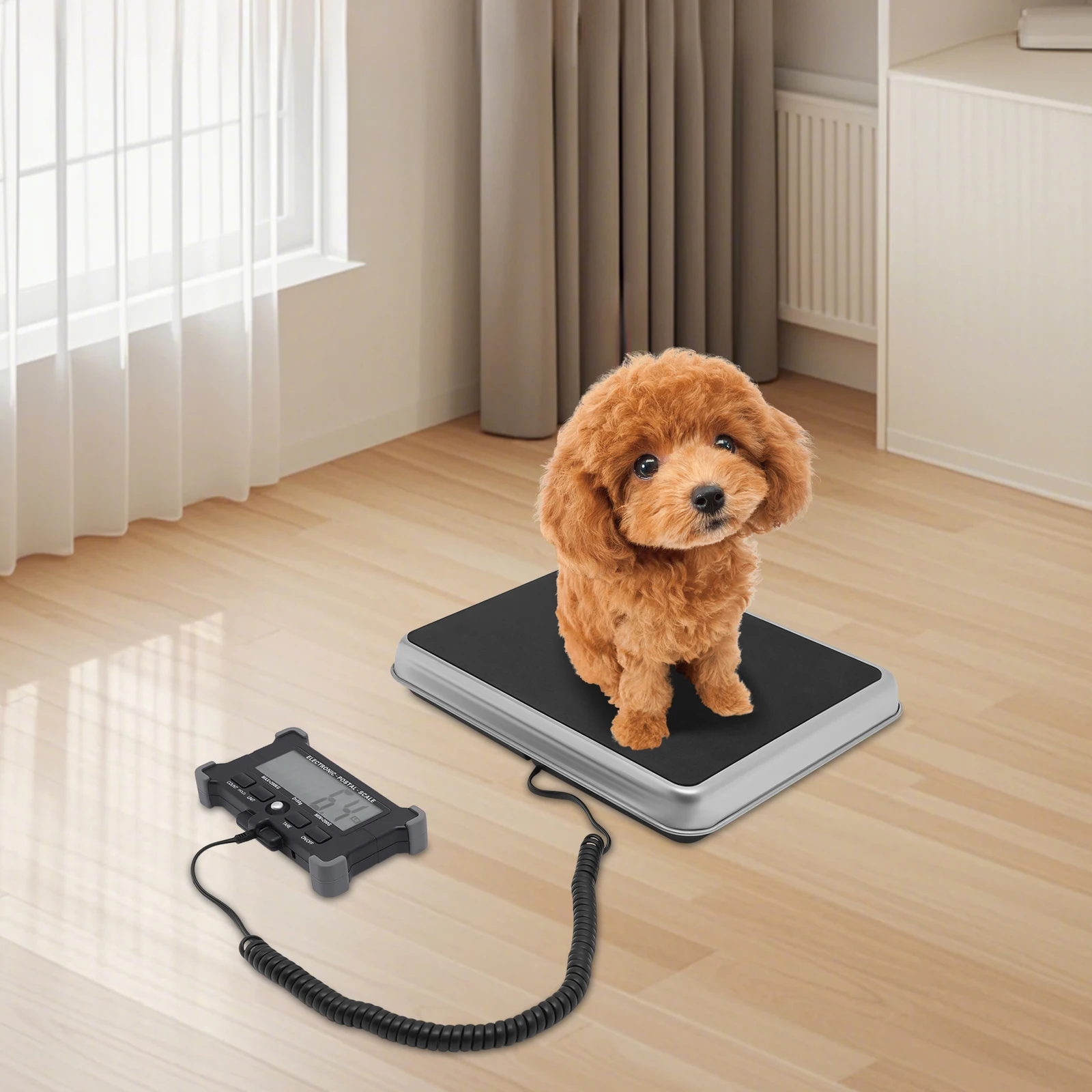 Цифровые почтовые весы, почтовые весы 440 фунтов, коммерческие весы с аккумулятором и ЖК-дисплеем для багажа, склада