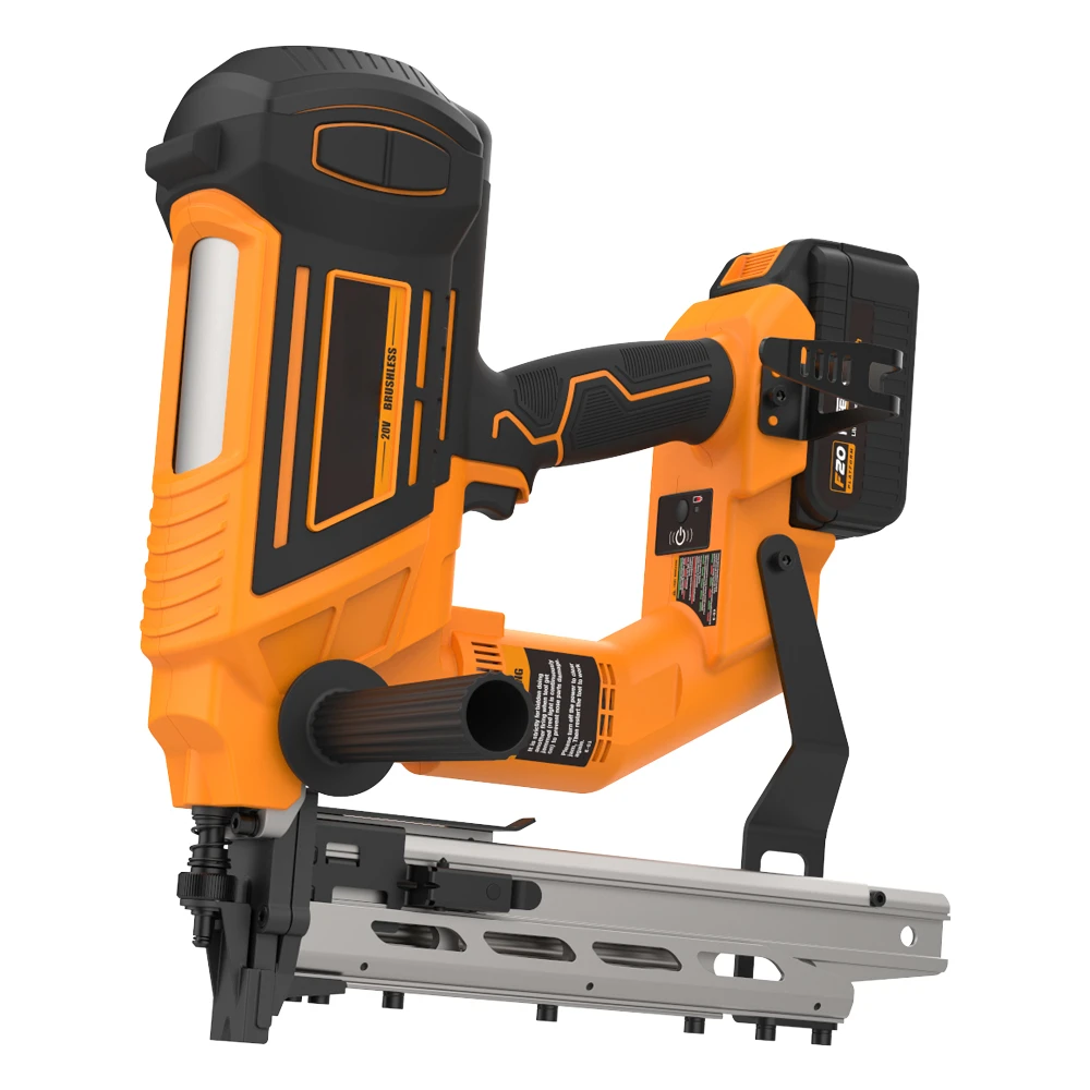 

Original brand newFree·man LD400 20V Battery Powered Cordless Fencing Stapler 9 Gauge U Nail Gun for Fence