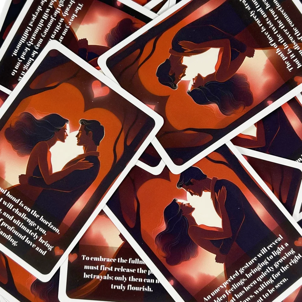 بطاقات الحب الجديدة Oarcle بطاقات قراءة الحظ النسخة الإنجليزية أوراكل سطح السفينة العرافة مصير بوراد ألعاب أوراق اللعب