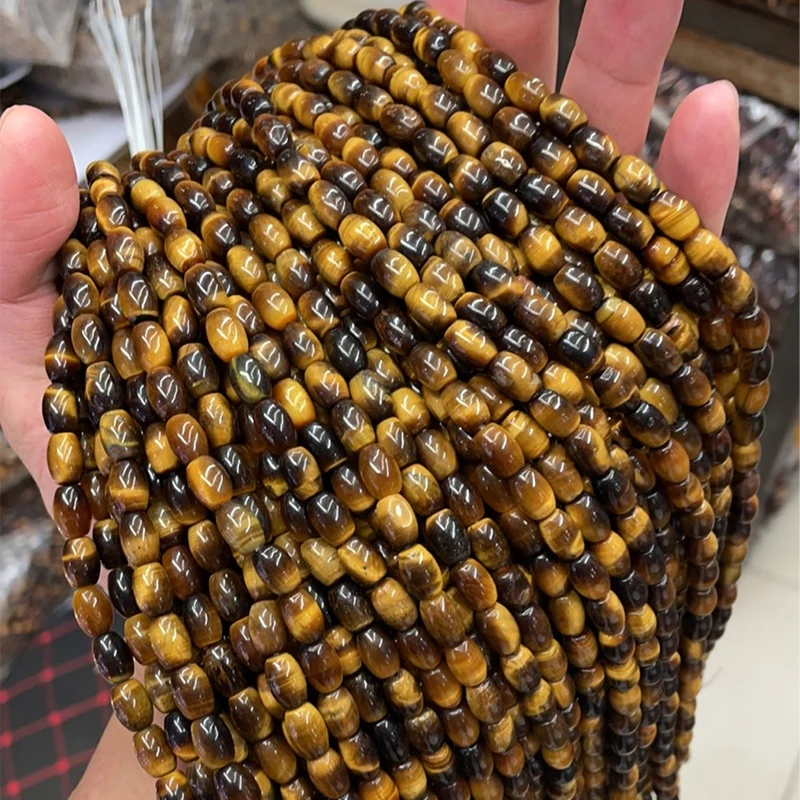 

A+ Natural Tiger Eye Beads Rice Shape 6x9mm Gemstone Beads for Jewelry Making Energy Beads Charms DIY Handmade Wholesale