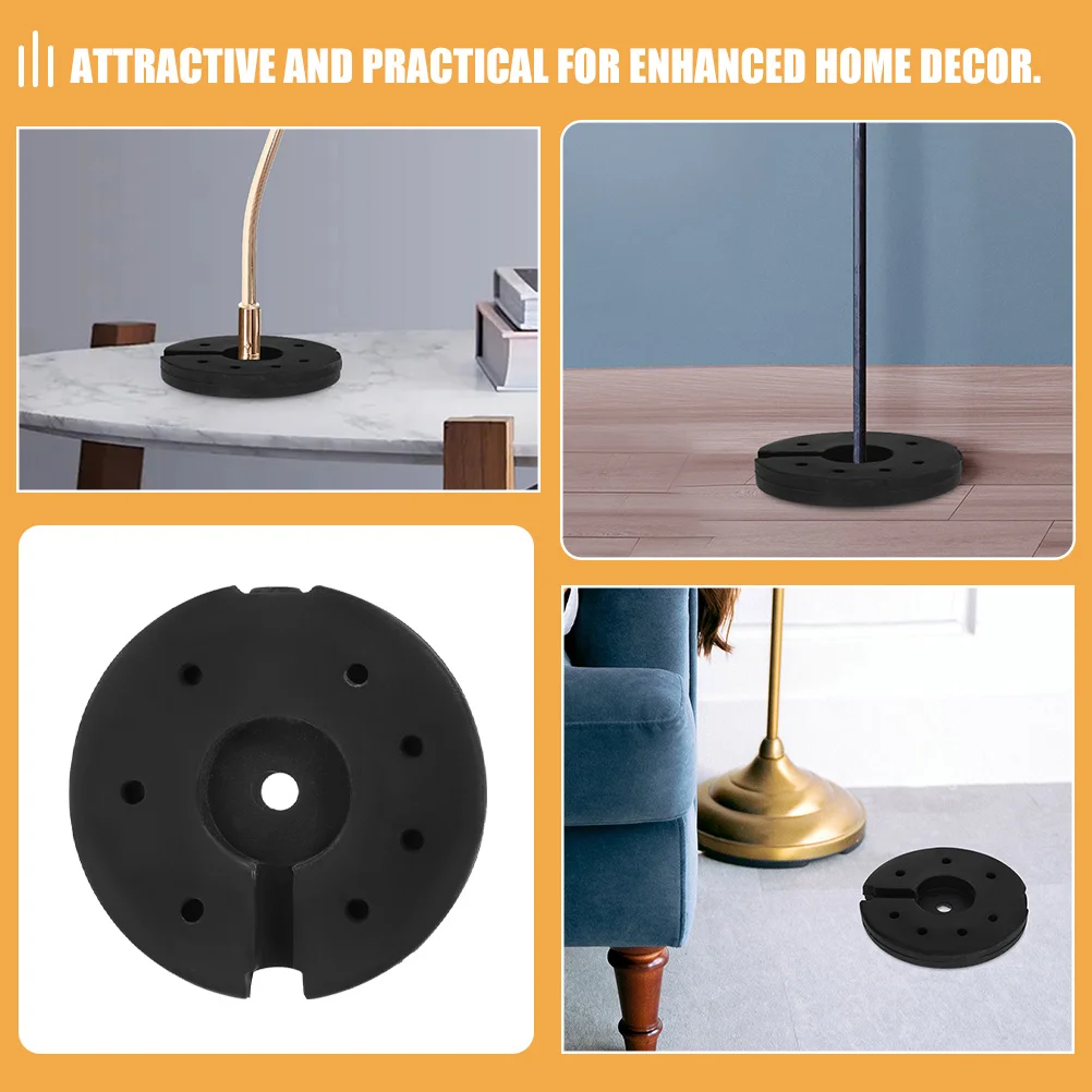 

2Pcs Table Lamp Base Weighted Plastic Chassis Elegant Practical Home Lighting Desk Lamp Weight Floor Light Stand