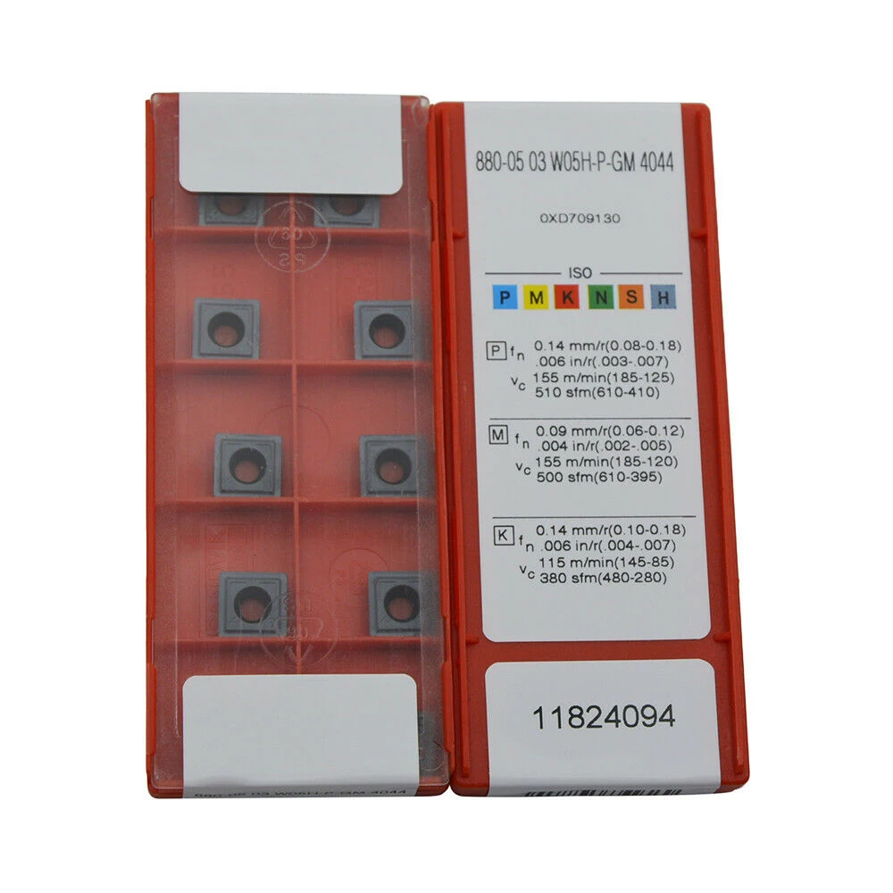 10pcs Inserts sisipan penggilingan karbida 4044