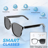 2025 Smart Glasses Men Women Color Changing Glasses BT Call AI Voice Assistant Remote Camera Music Playback Smart Touch Control