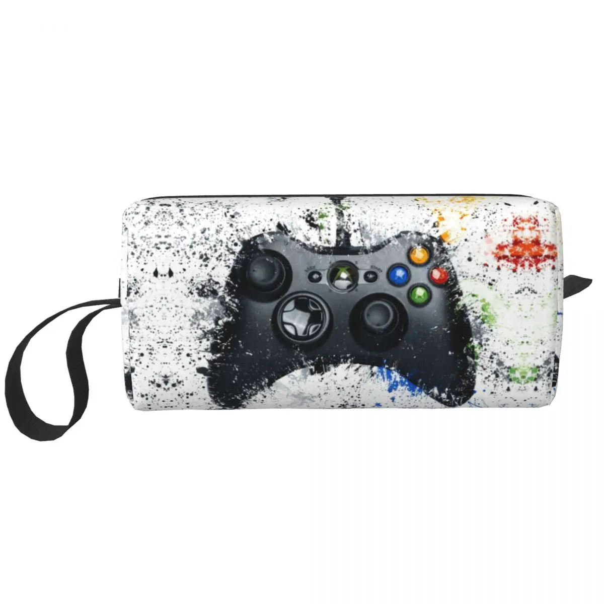 

Nostalgia Gaming Controller Travel Toiletry Bag Women Video Game Gamer Player Makeup Cosmetic Organizer Beauty Storage Dopp Kit