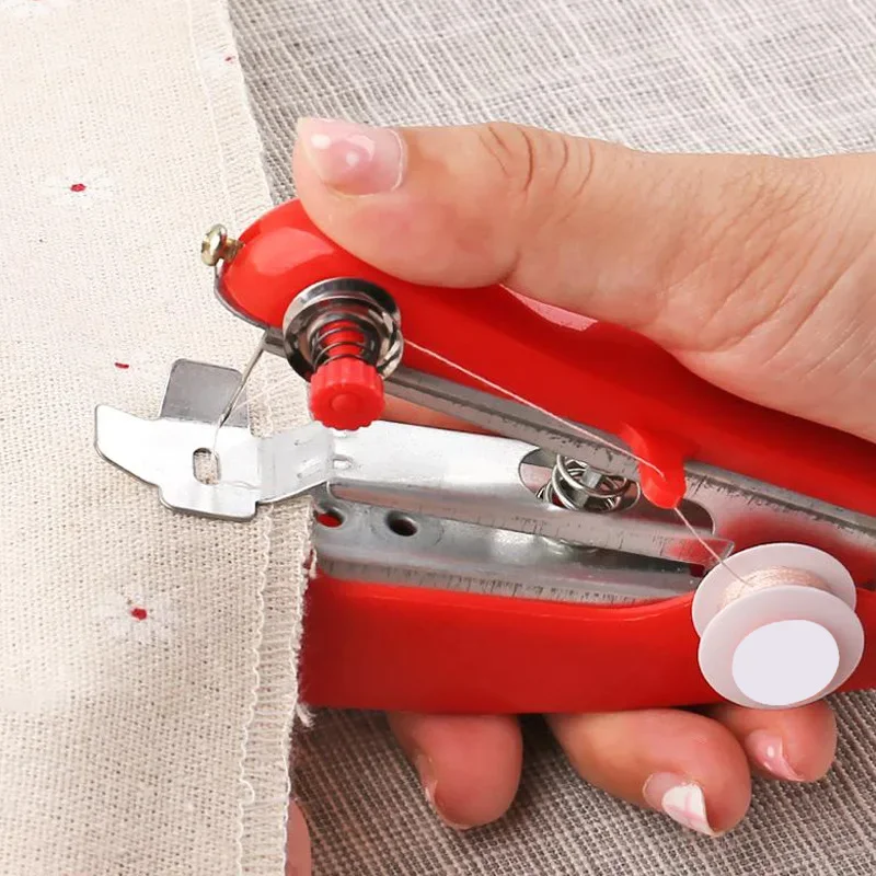Home handheld portable mini manual sewing machine handheld pocket outdoor travel small sewing machine view 4