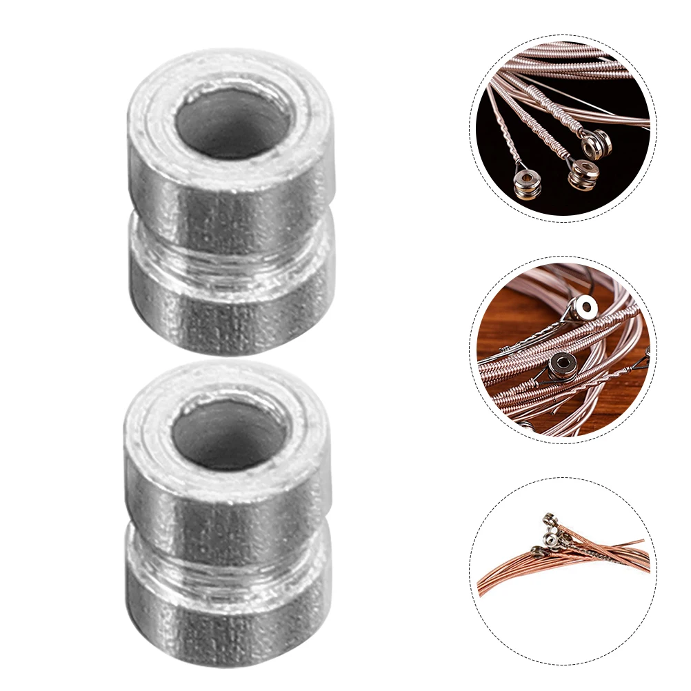 

20 Pcs Tail Beads Electric Guitar Strings Parts Metal Frets Acoustic Accessories