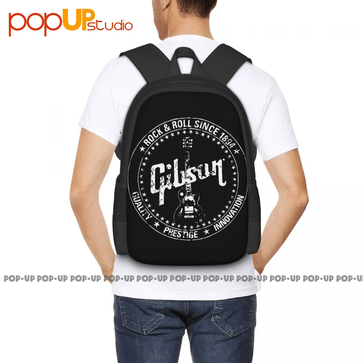 Mochila de grande capacidade para ginástica, sacola para escola, bolsa de esportes, guitarra, guitarra, guitarra, guitarra, grande capacidade, quente, novo estilo, AES 1894