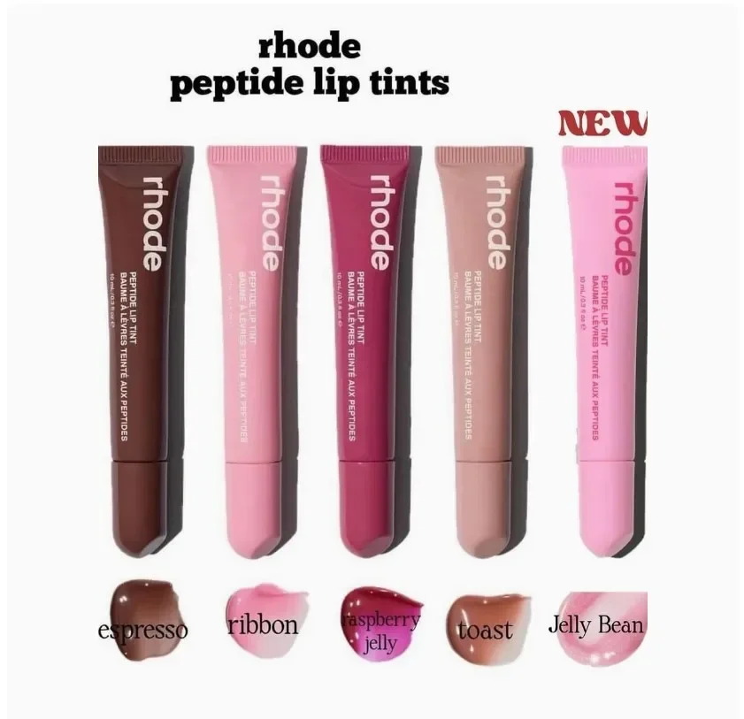 Rhode Lip Gloss 8 Colors Lip Glosses Plump Moisturizing Lip Glaze Essence Gel Oil Lipstick Mirror Glass Long Lasting Makeup Girl