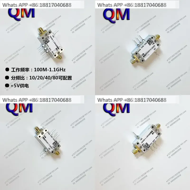 1PC for 100M-1.1GHz Programmable Frequency Divider 10/20/40/80 High Frequency Division Ratio Sine Wave Frequency Division