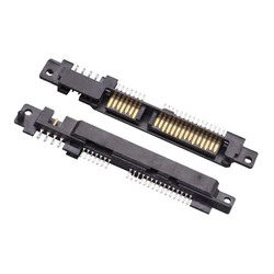 1-10 pcs new DIY SATA interface socket SSD solid state drive socket 4P+7P+15P 26Pin male connector hard disk socket screw hole