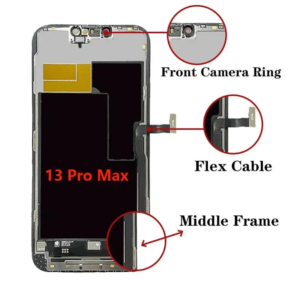 For iPhone 12Pro Max 12Mini Lcd Display For 13 Pro Max 13mini 13 14Pro 14 Pro Max True Tone Touch Screen Assembly