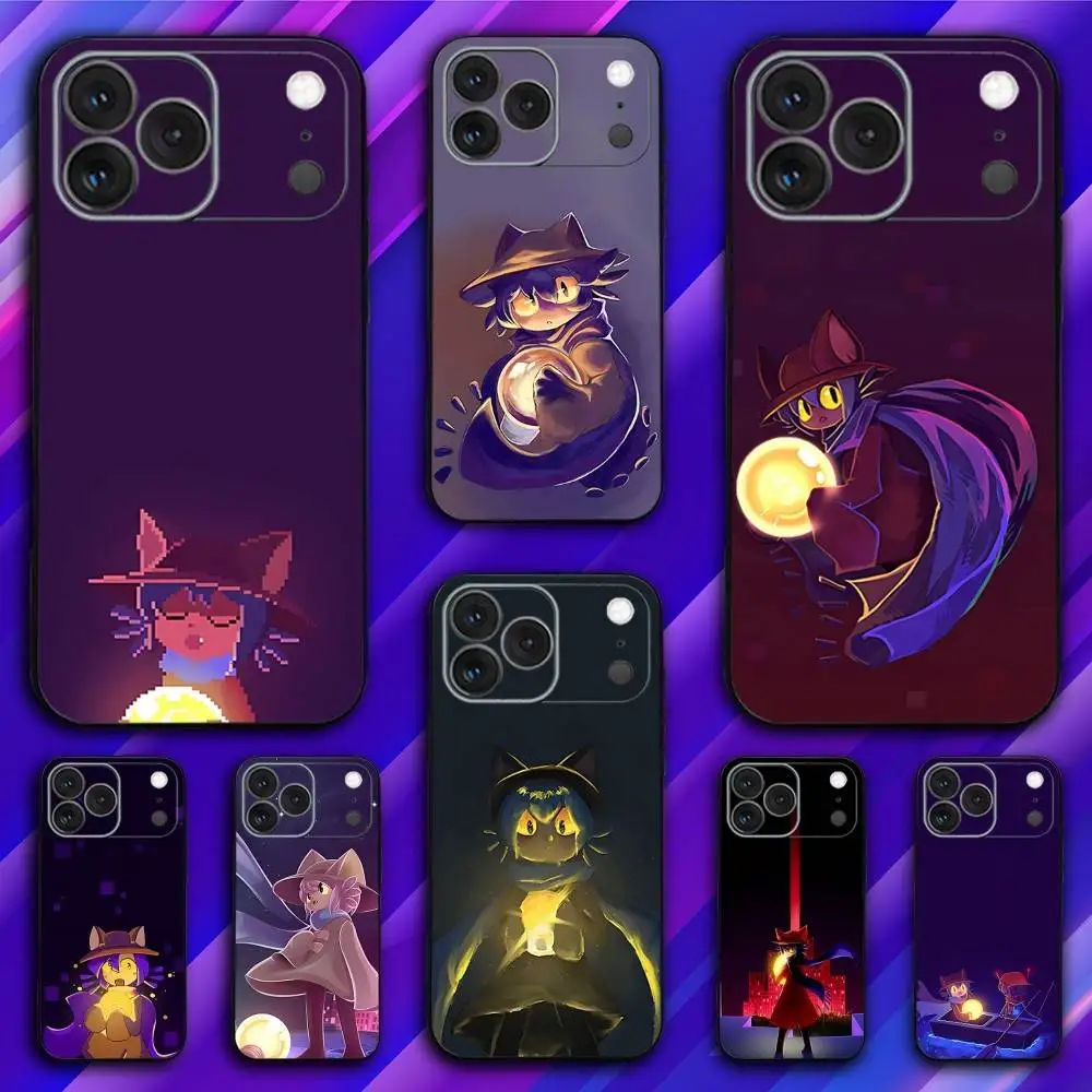 

O-One Game Shot N-Niko Phone Case For iPhone 17,16,15,14,13,12,11,Pro,Max,Plus,X,XS,SE4,E,Mini,Soft Black Case